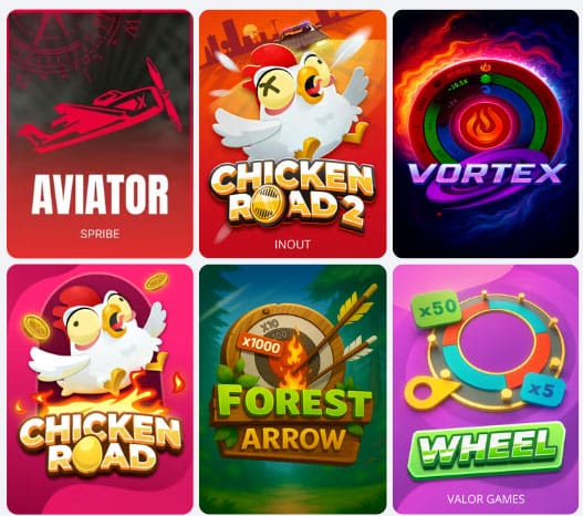 Popular games Valor Casino